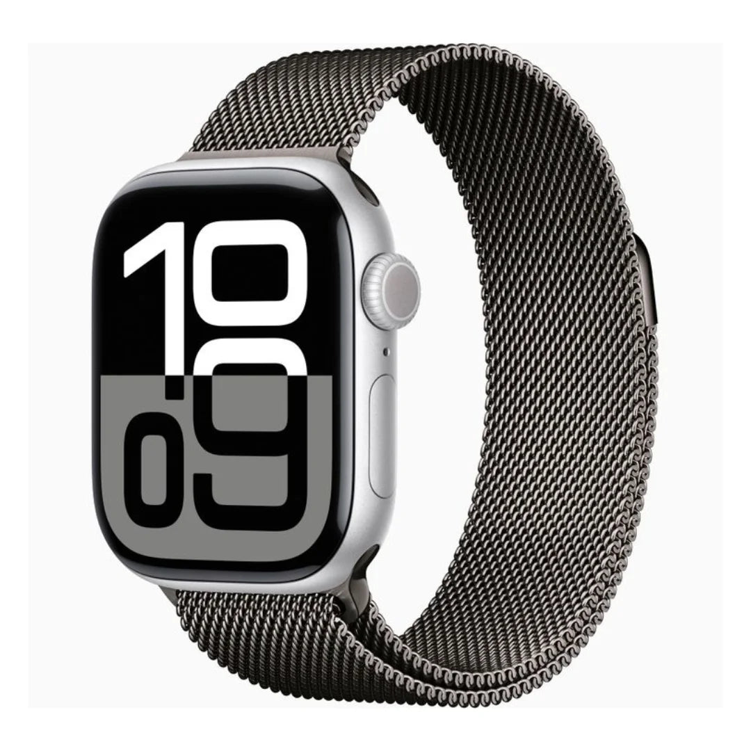 Grey Milanese Magnetic Loop Strap for Apple Watch | Stainless Steel Band | 42mm / 44mm / 45mm