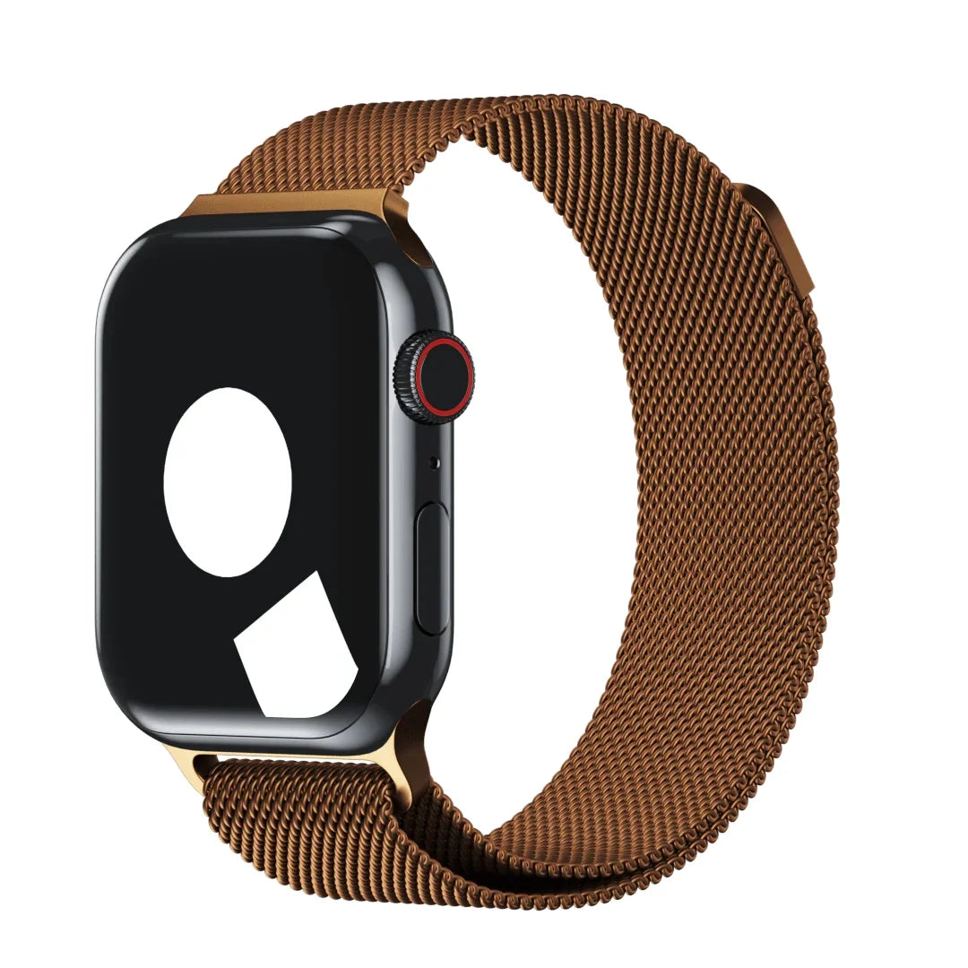 Coffee Color Milanese Magnetic Loop Strap for Apple Watch | Stainless Steel Band | 42mm / 44mm / 45mm