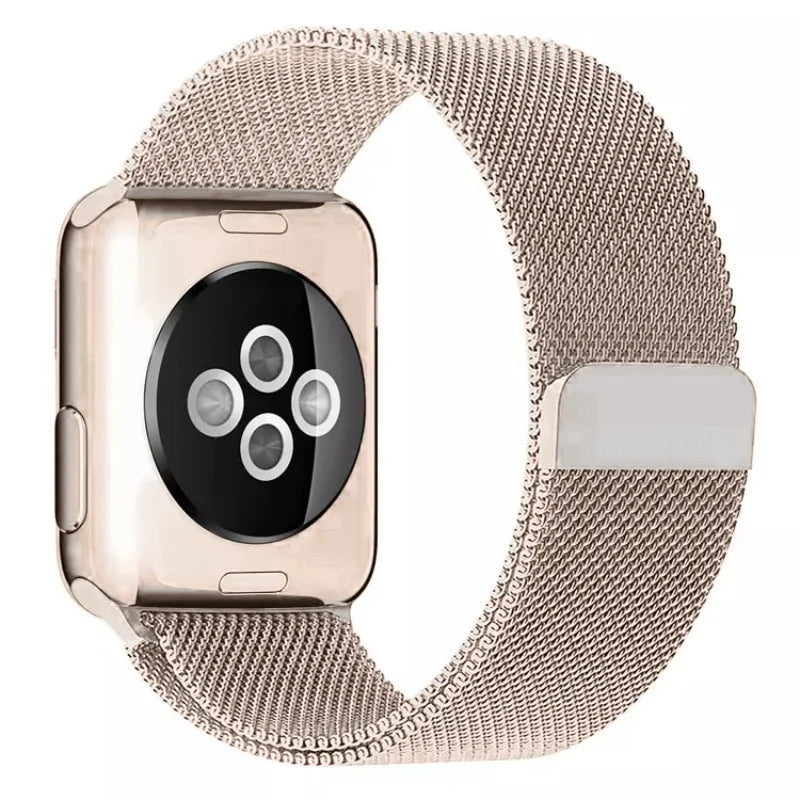 Pale Rose Milanese Magnetic Loop Strap for Apple Watch | Stainless Steel Band  | 42mm / 44mm / 45mm