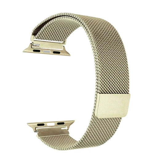 Soft Gold Milanese Magnetic Loop Strap for Apple Watch | Stainless Steel Band  | 42mm / 44mm / 45mm