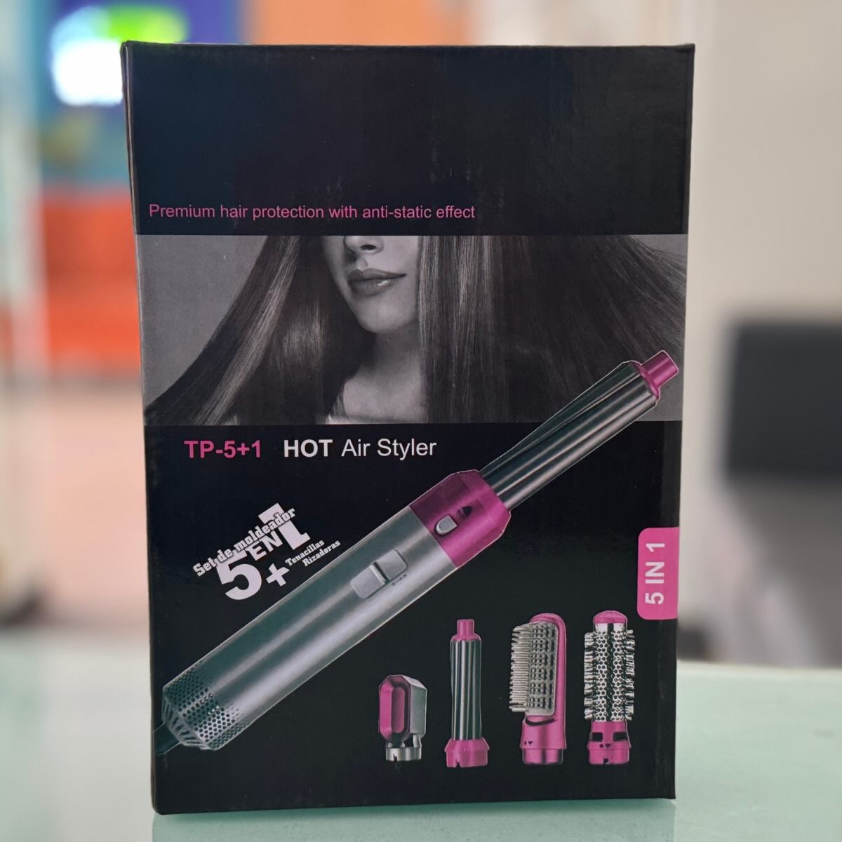 5-in-1 Electric Hair Dryer Brush Kit | Blow Dryer, Straightener, Curler & Volumizer Styling Tool