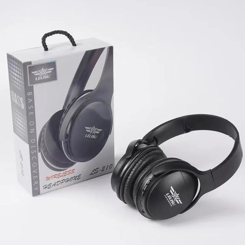 Lelisu LS-210 Wireless Headphones | Deep Bass, Noise-Canceling & Long Battery Life