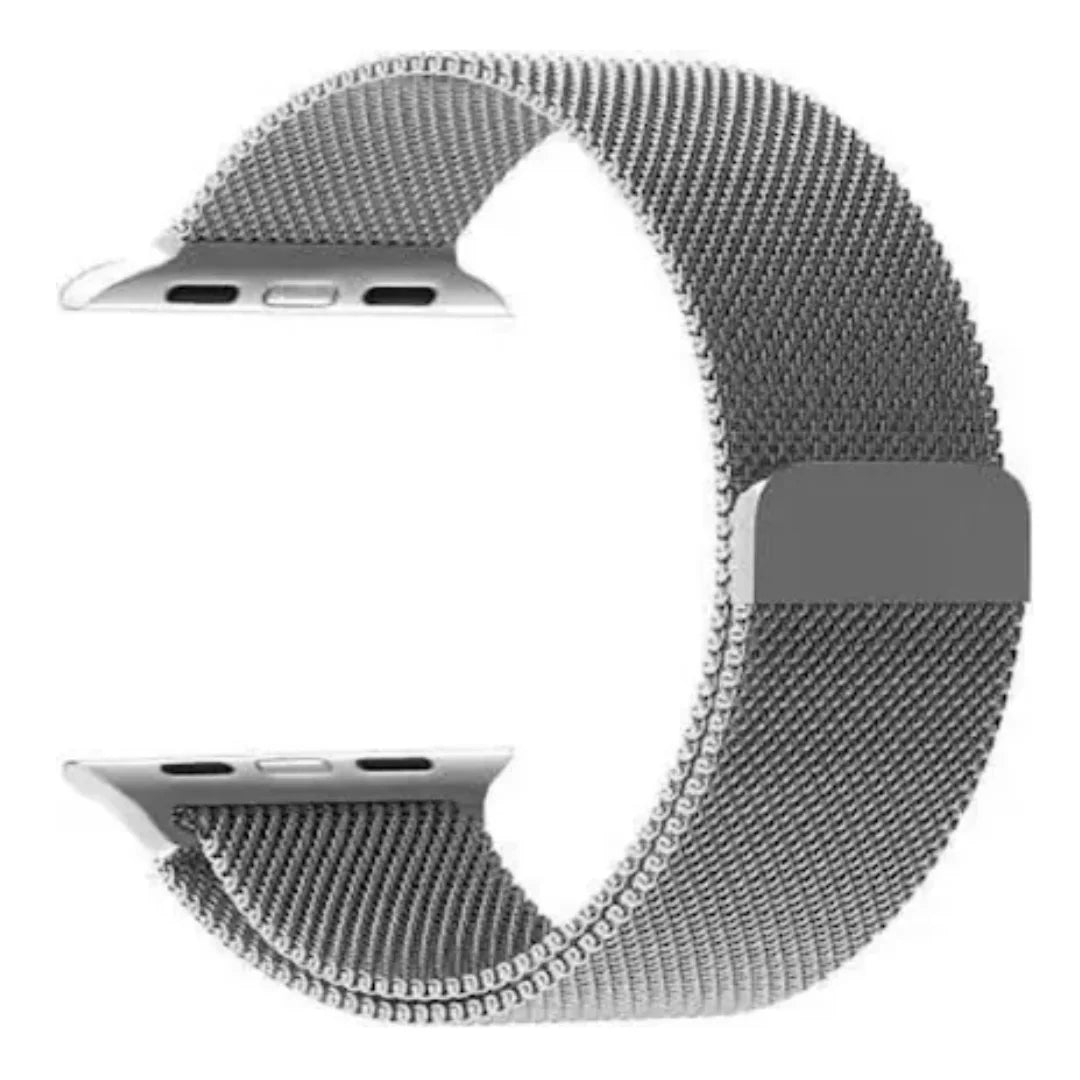 Grey Milanese Magnetic Loop Strap for Apple Watch | Stainless Steel Band  | 42mm / 44mm / 45mm