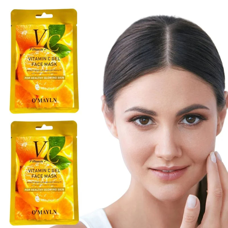 Pack of 2 | O’Mayln Vitamin C Gel Face Mask 30ml | Brightening & Hydrating Facial