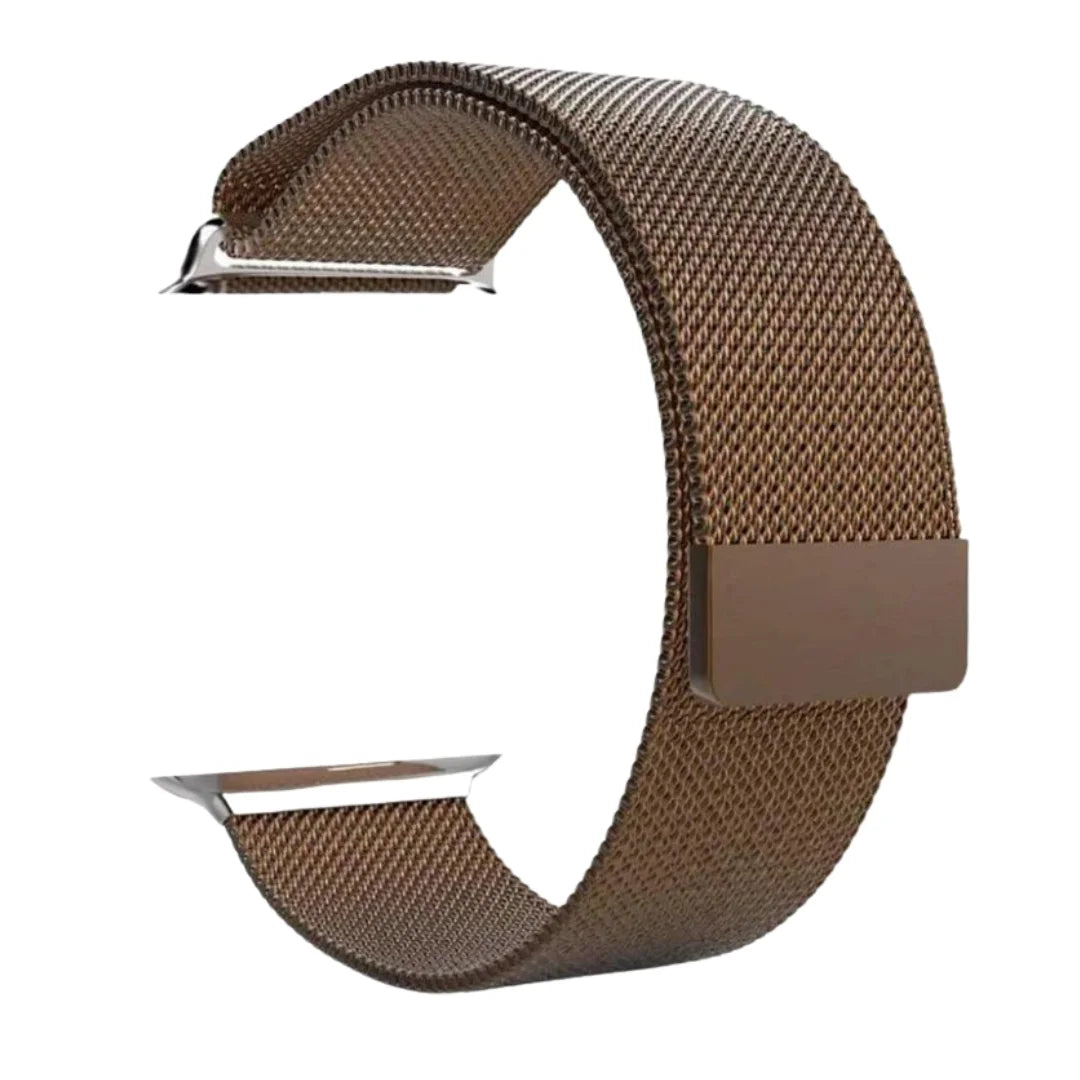 Coffee Color Milanese Magnetic Loop Strap for Apple Watch | Stainless Steel Band  | 42mm / 44mm / 45mm