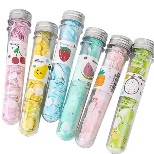 Portable Disposable Soap Paper Flakes in Flower Tube Bottle | Travel-Friendly Handwashing Sheets for Outdoor & Daily Use