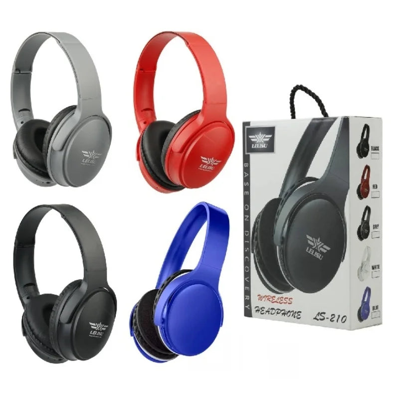 Lelisu LS-210 Wireless Headphones | Deep Bass, Noise-Canceling & Long Battery Life