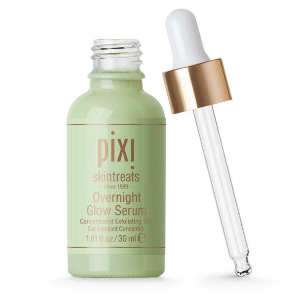 Pixi Overnight Glow Serum 30ml Exfoliating Brightening Serum with 10% Glycolic Acid and Vitamins