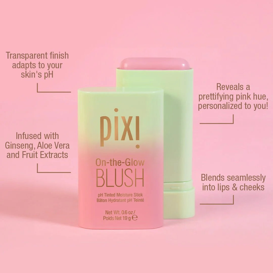 Pixi On-the-Glow Blush CheekTone Multi-Use pH Reactive Balm for Cheeks and Lips