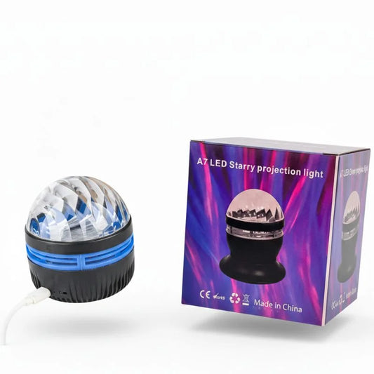 A7 LED Starry Projection Light with Remote Control | USB Galaxy Night Lamp