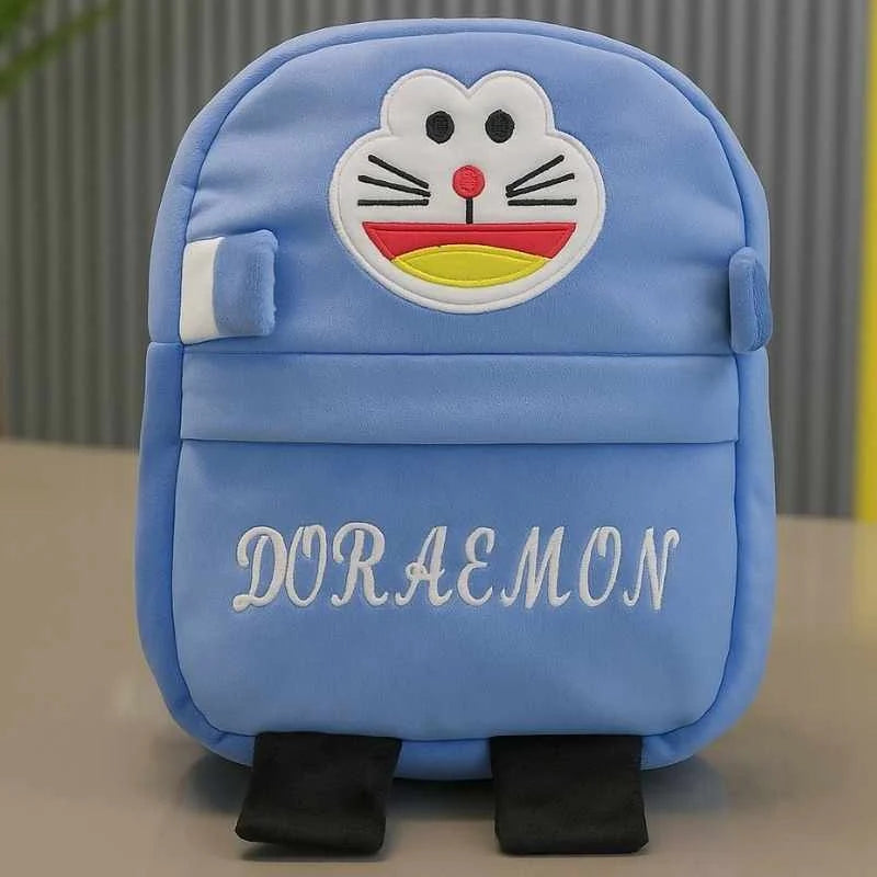 Cute Plush Blue Robot Cat Character Backpack | Stuffed School Bag & Gift for Kids