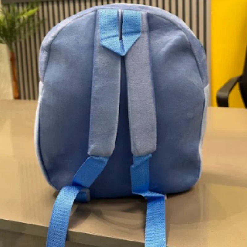 Cute Plush Blue Robot Cat Character Backpack | Stuffed School Bag & Gift for Kids