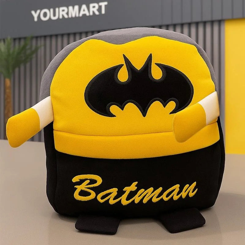 Cute Plush Superhero Character Backpack | Stuffed School Bag & Gift for Kids