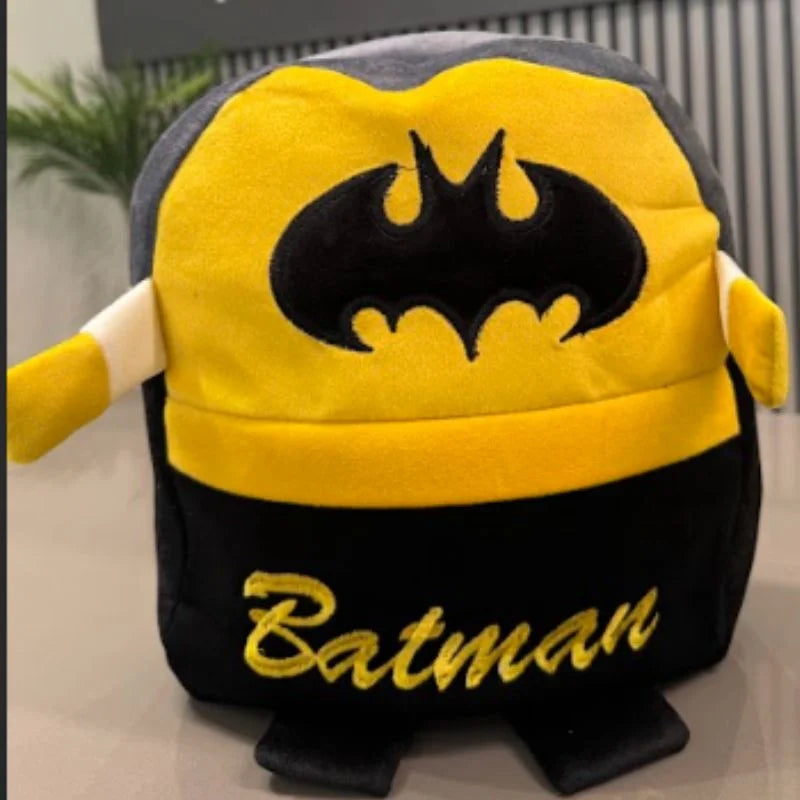 Cute Plush Superhero Character Backpack | Stuffed School Bag & Gift for Kids